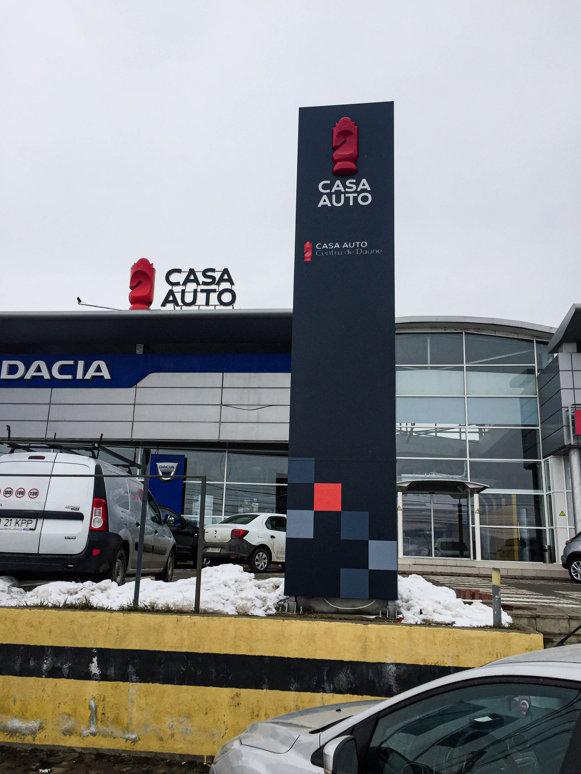 Totem și Litere Volumetrice Luminoase Casa Auto